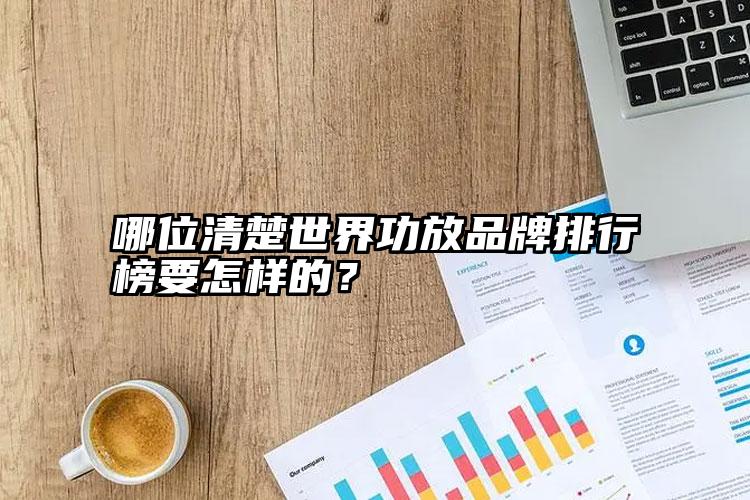 哪位清楚世界功放品牌排行榜要怎样的？